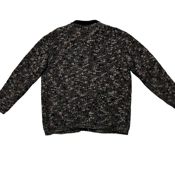 100% Wool | Women’s Large | Button Up  Multicolor Warm Cardigan |  Falke - Picture 2 of 9